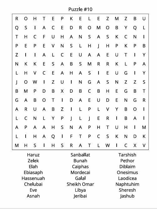 BIBLE WORD SEARCH