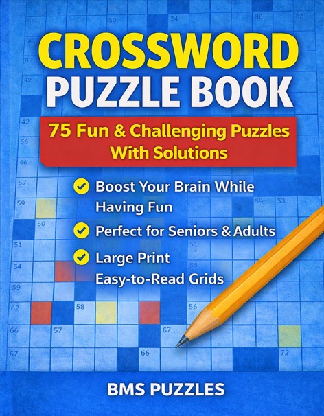 CROSSWORD PUZZLE BOOK, BMS PUZZLES