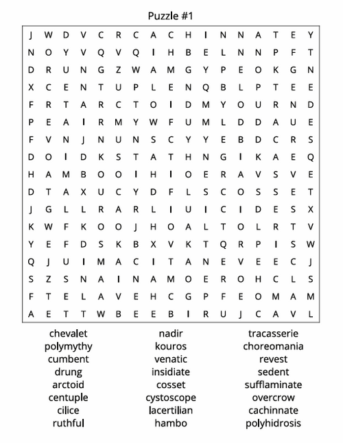 THE ADVANCED WORD SEARCH CHALLENGE