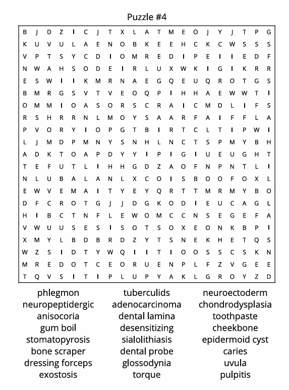 Dental Word Search Book