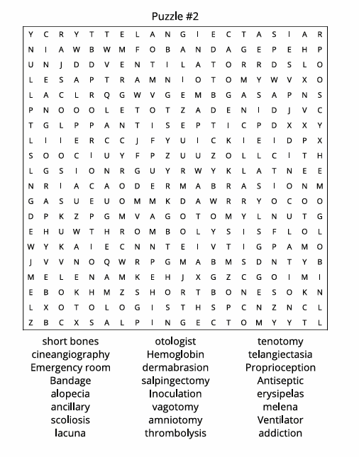 MEDICAL OFFICE VARIETY PUZZLE BOOK